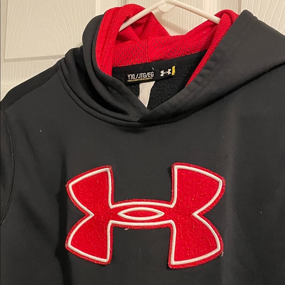 Under Armour Black Pullover with Red Emblem - Picture 3 of 4